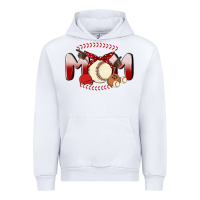 White baseball mom Urban Hoodie - MaliasSmallBusiness