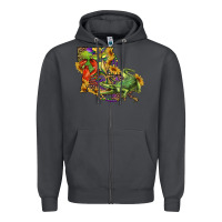 Smoke Louisiana Map With Mardi Gras Crocodile Zipper Hoodie - RanaPortraitStore
