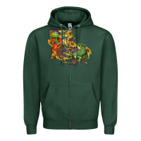 Sports Green Louisiana Map With Mardi Gras Crocodile Zipper Hoodie - RanaPortraitStore