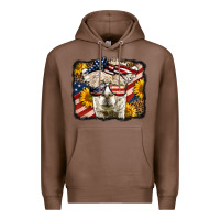 4th Of July Llama Premium Hoodie | Teevron