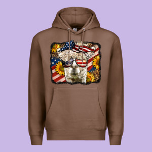4th Of July Llama Premium Hoodie Designed By Lillyallendesigns