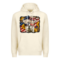 Sandshell 4th of july llama Premium Hoodie - LillyAllenDesigns