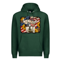 Sports Green 4th of july llama Premium Hoodie - LillyAllenDesigns
