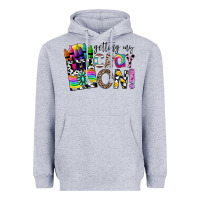 Heather Grey getting my cray on Heavyweight Hoodie - CowhideDigitalArt