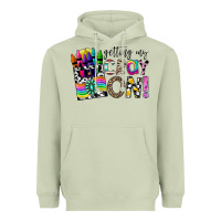 Matcha getting my cray on Heavyweight Hoodie - CowhideDigitalArt