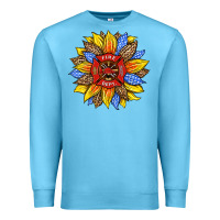 Ocean Blue firefighter sunflower Premium Sweatshirt - HRA Design Shop