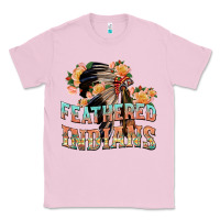 Bubblegum Pink feathered indians Classic Tee - texasbilliewilder