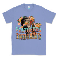Colony Blue feathered indians Classic Tee - texasbilliewilder