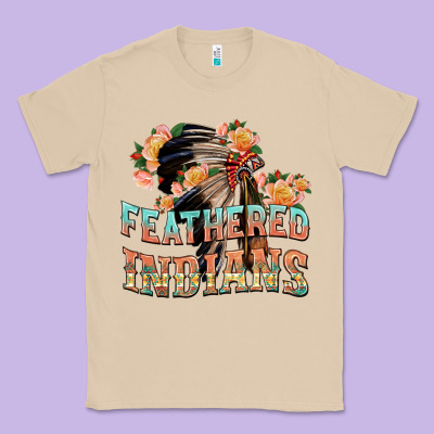Classic Tee feathered indians