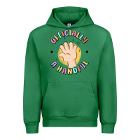 Emerald officially a handful Urban Hoodie - MaliasSmallBusiness