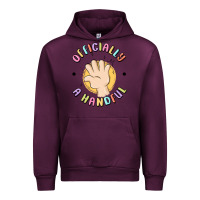 Mauve Wine officially a handful Urban Hoodie - MaliasSmallBusiness