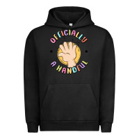 Pigment Black officially a handful Urban Hoodie - MaliasSmallBusiness