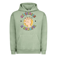Pigment Oil Green officially a handful Urban Hoodie - MaliasSmallBusiness