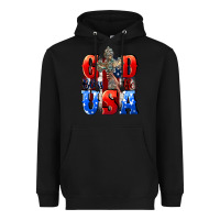Black God bless the USA  4th of july Heavyweight Hoodie - CowGirlArtShop