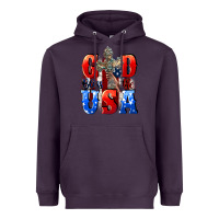 Plum God bless the USA  4th of july Heavyweight Hoodie - CowGirlArtShop