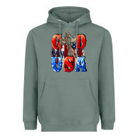 Sage God bless the USA  4th of july Heavyweight Hoodie - CowGirlArtShop