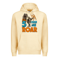 Pina Colada i'm five hear me roar dinosaur birthday Premium Hoodie - LillyAllenDesigns