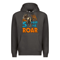 Smoke i'm five hear me roar dinosaur birthday Premium Hoodie - LillyAllenDesigns