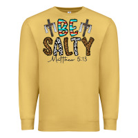 Antique Gold be salty matthew 5. 13 Premium Sweatshirt - CowhideDigitalArt