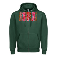 Sports Green Love brushstrokes xoxo leopard and turquoise Zipper Hoodie - RanaPortraitStore