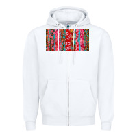 White Love brushstrokes xoxo leopard and turquoise Zipper Hoodie - RanaPortraitStore