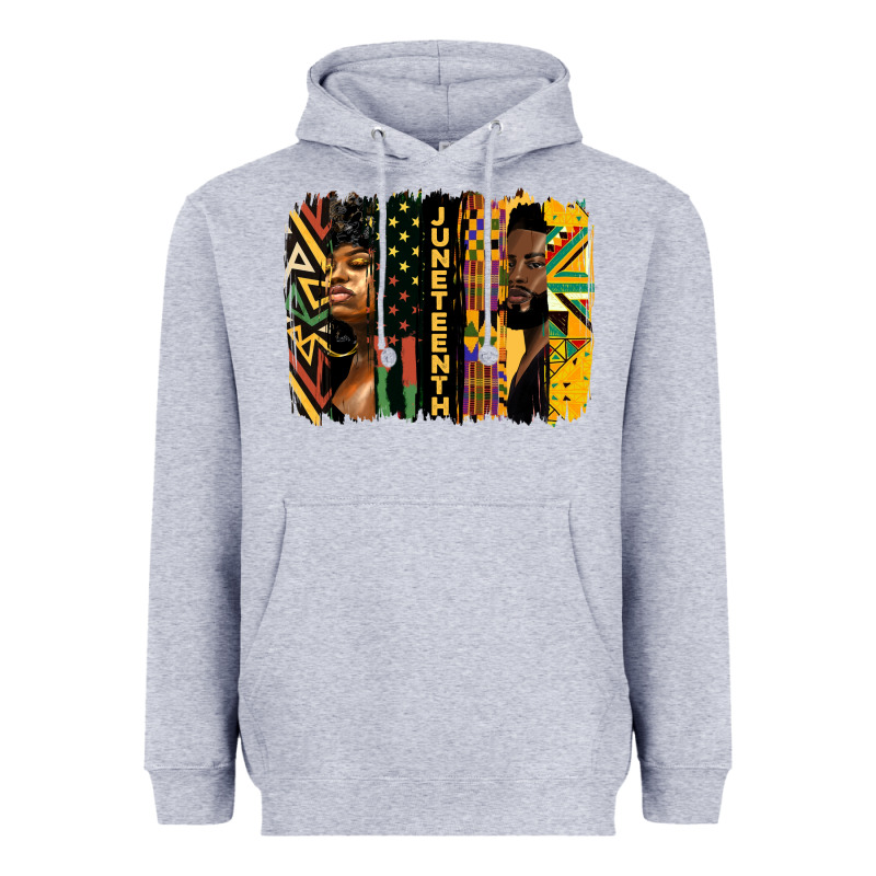 Juneteenth Brush Stroke Heavyweight Hoodie by HRA Design Shop | Teevron