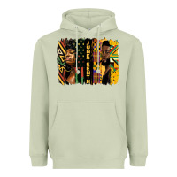 Matcha juneteenth brush stroke Heavyweight Hoodie - HRA Design Shop