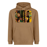 Toasted Coconut juneteenth brush stroke Heavyweight Hoodie - HRA Design Shop