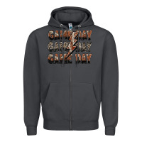 Smoke game day game day football lightning bolt Zipper Hoodie - Zillion Design Studio