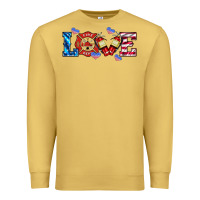 Antique Gold firefighter love Premium Sweatshirt - HRA Design Shop