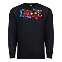 Black firefighter love Premium Sweatshirt - HRA Design Shop
