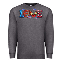 Charcoal Heather firefighter love Premium Sweatshirt - HRA Design Shop