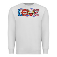 Dove Grey firefighter love Premium Sweatshirt - HRA Design Shop