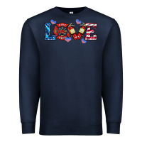 Navy firefighter love Premium Sweatshirt - HRA Design Shop