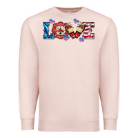 Pale Pink firefighter love Premium Sweatshirt - HRA Design Shop