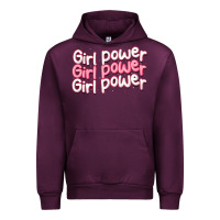 Mauve Wine girl power Urban Hoodie - MaliasSmallBusiness