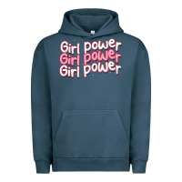 Pigment Midnight Navy girl power Urban Hoodie - MaliasSmallBusiness