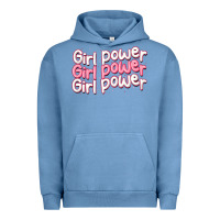 Pigment Pebble Blue girl power Urban Hoodie - MaliasSmallBusiness