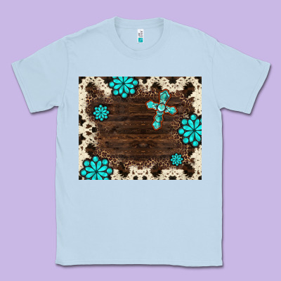 Gemstone Cross Mousepad Classic Tee Designed By Barkaloodesign