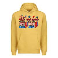 Antique Gold all american mimi Premium Hoodie - AdoDesignShop