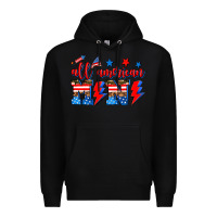 Black all american mimi Premium Hoodie - AdoDesignShop