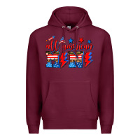 Burgundy all american mimi Premium Hoodie - AdoDesignShop