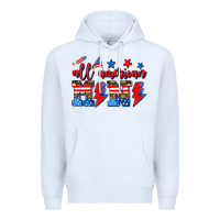 White all american mimi Premium Hoodie - AdoDesignShop