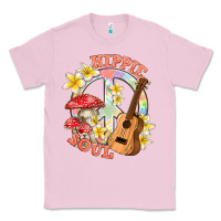 Bubblegum Pink hippie soul with peace Classic Tee - texasbilliewilder