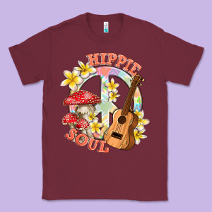 Hippie Soul With Peace Classic Tee Designed By Texasbilliewilder