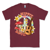 Burgundy hippie soul with peace Classic Tee - texasbilliewilder