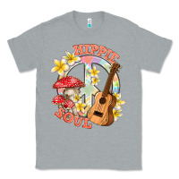 Heather Grey hippie soul with peace Classic Tee - texasbilliewilder