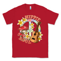 Red hippie soul with peace Classic Tee - texasbilliewilder