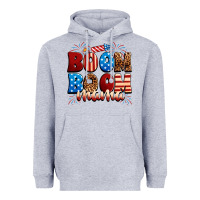 Heather Grey Boom boom mama Heavyweight Hoodie - Neo Western
