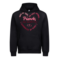 Black side by or miles apart friends will always be conn Urban Hoodie - MaliasSmallBusiness